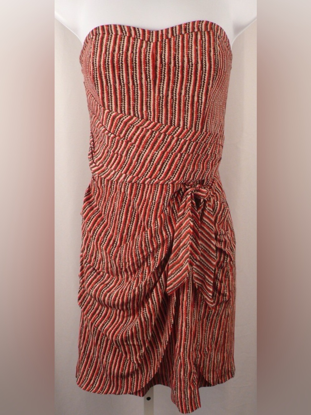Club Monaco Harper 100% Silk Strapless Dress